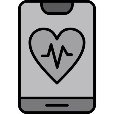 cep telefonu ikonu vektör illüstrasyonu