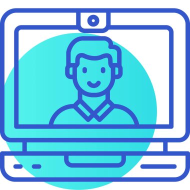 Bilgisayar. Web simgesi basit illüstrasyon