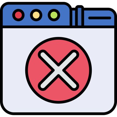 Akü yok. Basit illüstrasyon