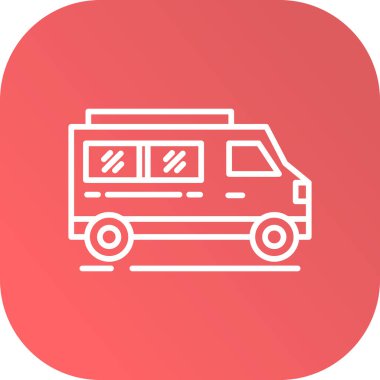 bus simgesi vektör illüstrasyonu