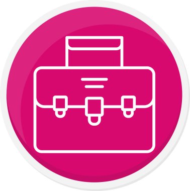 Çanta. Web simgesi basit tasarım