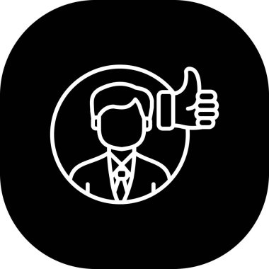 başparmak yukarı simgesi, vektör illüstrasyonu