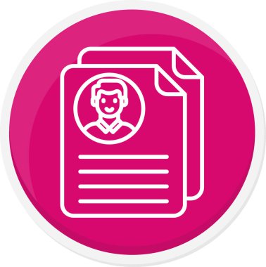 Dosya belgesi simgesinin vektör illüstrasyonu