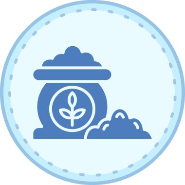 Eşsiz bitki ikonu vektör illüstrasyonu