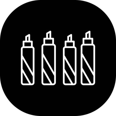 boya fırçası simgesi, basit siyah biçim