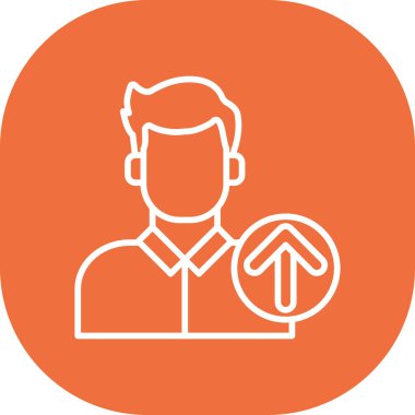 İngiliz anahtarı simgesi olan insanın vektör çizimi