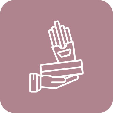 Gıda simgesinin vektör illüstrasyonu