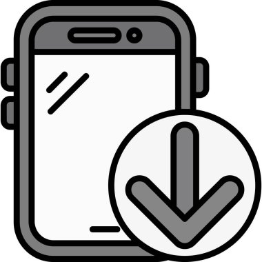 cep telefonu ikonu vektör illüstrasyonu