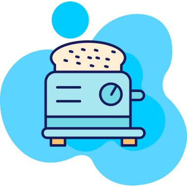 Pastane ekmek ikonu - taslak biçiminde