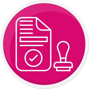 Kontrol listesi. Web simgesi basit illüstrasyon