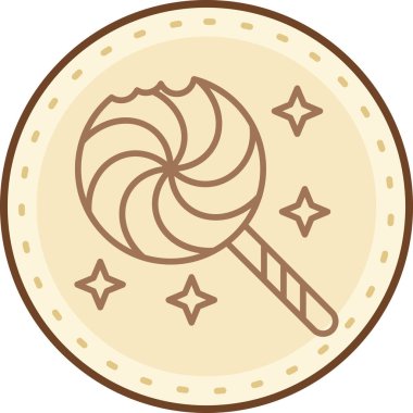 Çizgi film şekerinin vektör çizimi