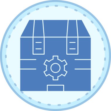 Bir dişli simgesini vektör çizim