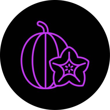 kabak ikonu vektör illüstrasyonu