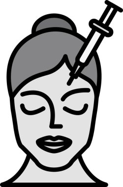 Enjeksiyon. Web simgesi basit tasarım