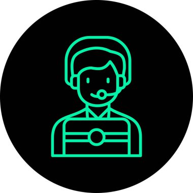 Vektör Avatar Simgesi illüstrasyonu