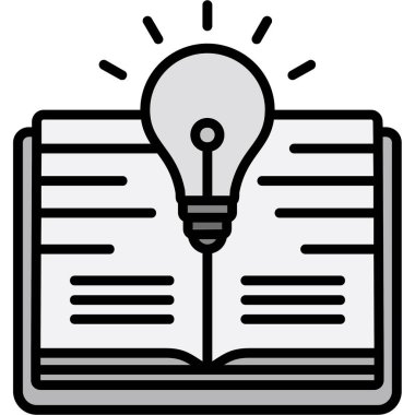 Kitap. Web simgesi basit illüstrasyon