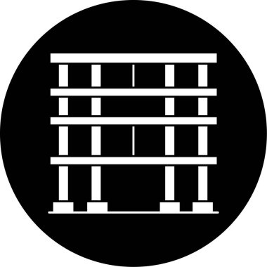 Çit. Web simgesi basit illüstrasyon