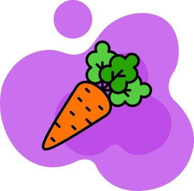 sebze gıda ikonu vektör illüstrasyonu