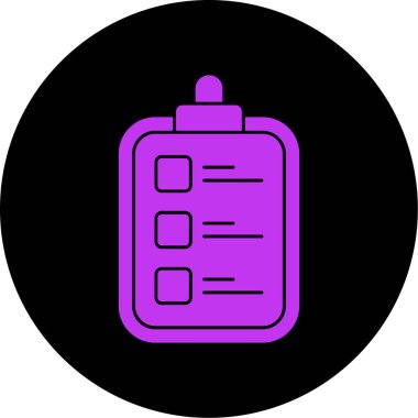 Bir pano simgesinin vektör illüstrasyonu