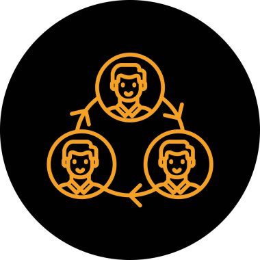 İnsan simgesinin vektör illüstrasyonu