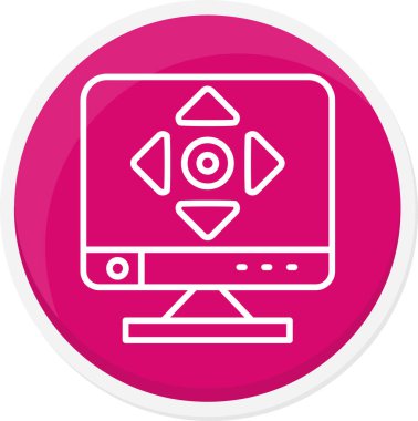 kaydırma simgesi, vektör illüstrasyonu basit tasarım