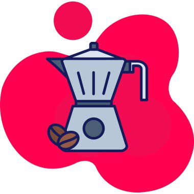 Kahve değirmeni kutsal kişilerin resmi, vektör çizim