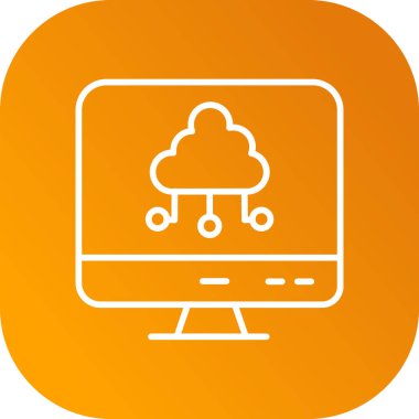 Bilgisayar simgesi. vektör illüstrasyonu