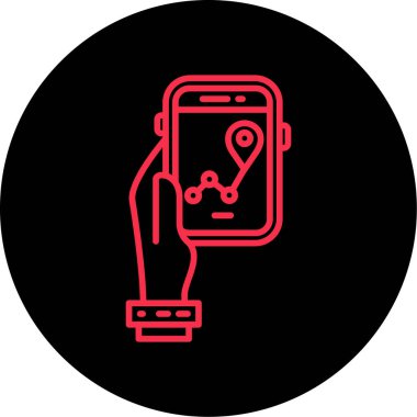 Telefon simgesinin vektör illüstrasyonu