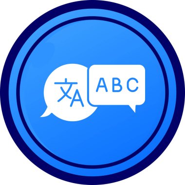 Cevap simgesi beyaz arkaplanda izole edilmiş mavi çizgi konuşma balonu. Q ve bir konuşma balonu işareti. Konuşma balonu ve grafik sembolü. mavi