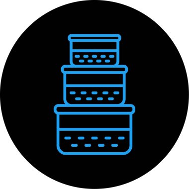 Kek. Web simgesi basit illüstrasyon