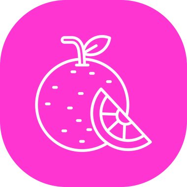 Karpuz. Web simgesi basit illüstrasyon