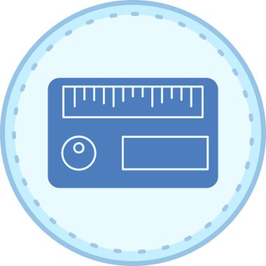 Ölçüm bandının vektör illüstrasyonu