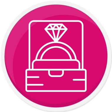 Elmas simgesi, vektör illüstrasyonu