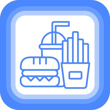 Yemek. Web simgesi vektör illüstrasyonu