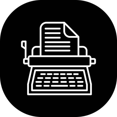 Daktilo simge vektör çizim