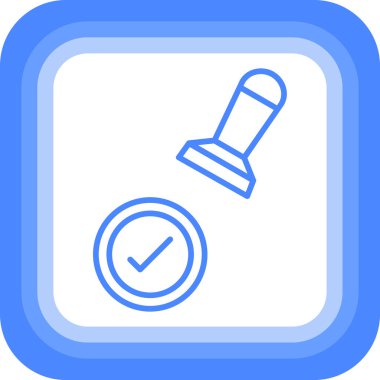 işaret simgesini işaretle, vektör illüstrasyonu