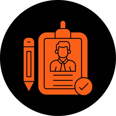 Kontrol listesi simgesi vektör illüstrasyonu