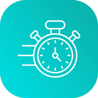 Alarm Saati Vektör Simgesi Tasarım İllüstrasyonu