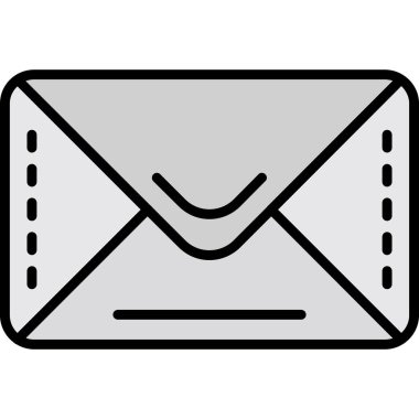 zarf simgesi vektör illüstrasyonu