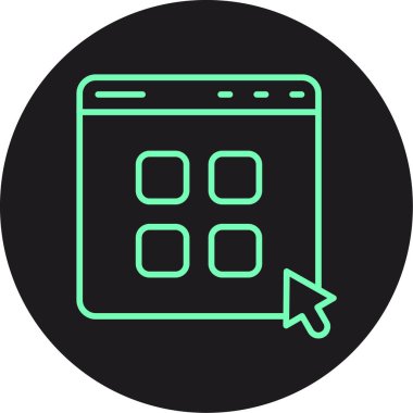 Uygulama simgesinin vektör illüstrasyonu