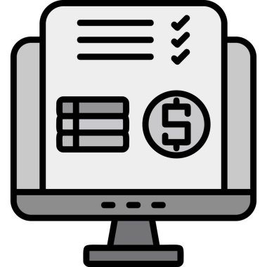 ödeme ödeme simgesi ana hat biçiminde