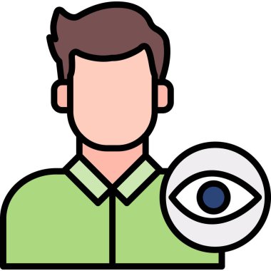 Göz simgesi vektör illüstrasyonu