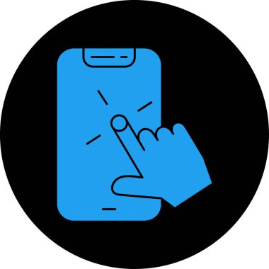 parmak simgesi vektör illüstrasyonu