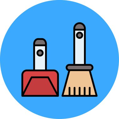 Bir bina simgesinin vektör illüstrasyonu