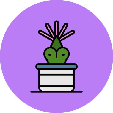 Kaktüs. Web simgesi basit tasarım