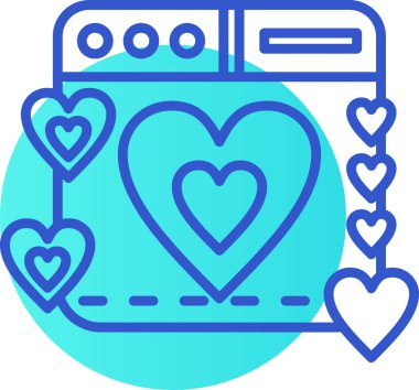 aşık bilgisayar aygıtı simgesi - romantizm kategorisi