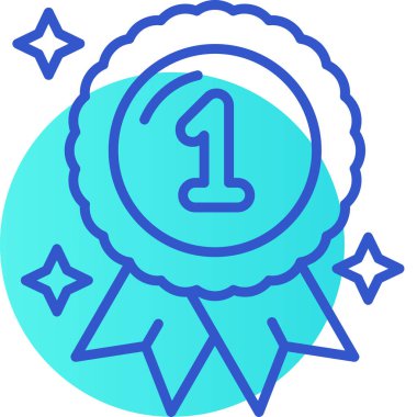 Web simgesi, vektör çizim madalya