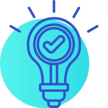 Fikir simgesi vektör illüstrasyonu