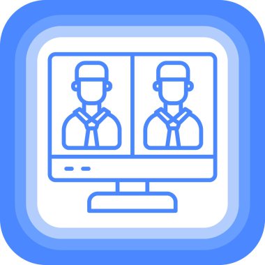 Video çağrısı. Basit resimleme