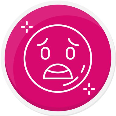 kızgın yüz simgesi, vektör illüstrasyonu